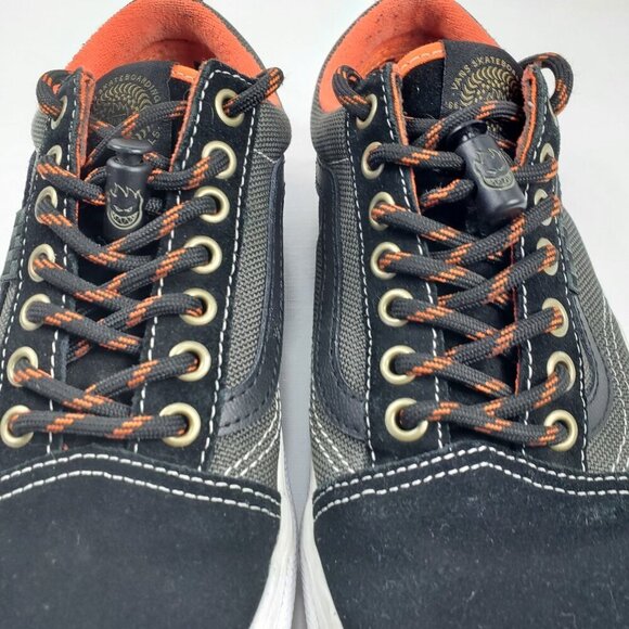 ❤Vans X Spitfire Men\'s Black/Flame Athletic Wheels Skate Old Skool Shoe Size 7.5 main image 4